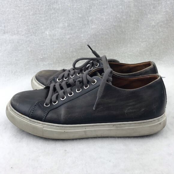 Magnanni Men's Distressed Leather Low-Top  17961 Brando Fashion Sneaker Size 8? - Picture 4 of 9